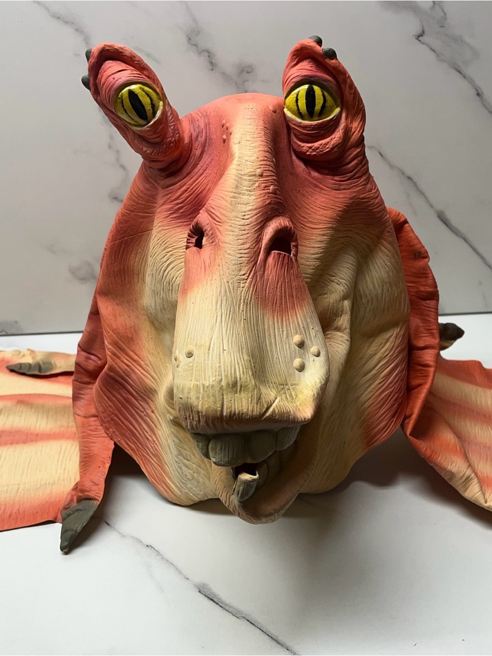 Vintage Lucasfilm Star Wars Jar Jar Binks Rubber Mask